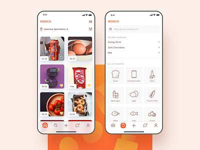 Mooch - iOS App design interfacedesign iosapp iphoneapp mobileappdesign ui uidesign ux uxdesign uxui