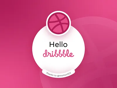 Hello Dribbble ! debut dribbble first invitation shot