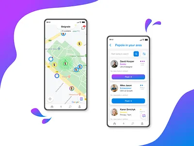 Map and List View Concept design gradient location app map mapviewer mobile mobile app mobiledesign mobileui trend trend2020 trending ui ui design uidesign uiux ux uxdesign