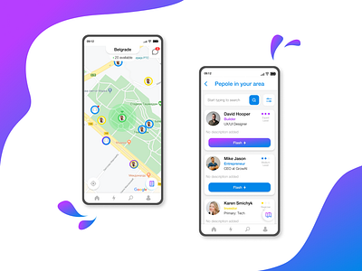 Map and List View Concept design gradient location app map mapviewer mobile mobile app mobiledesign mobileui trend trend2020 trending ui ui design uidesign uiux ux uxdesign