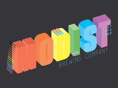 Modist Pride Logo 3d art beer branding brewery design gay gay pride gender gender equality graphic design illustrator logo minneapolis minneapolis pride pride queer typography vector