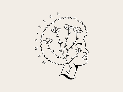 Mama Tera african afro branding cosmetic cosmetic logo design hair hair care head header illustration logo logo illustration logo illustrator logodesign minimal negro organic organic logo plant