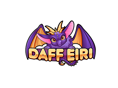 Streamer logo illustration anime branding character characterdesign cute design dragon draphics fantasy illustration logo stream twitch twitchemote vector