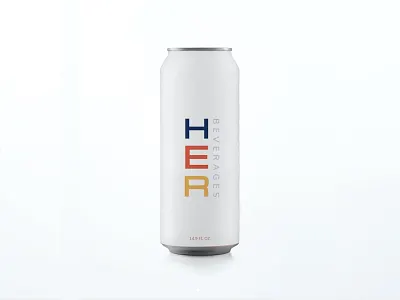 Her Beverages branding logo product