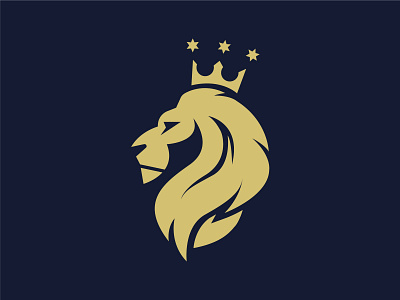 King crown illustration king lion stars vector
