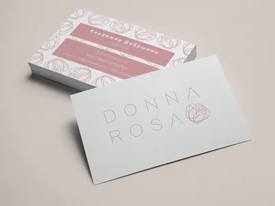 Brand identity for DONNA ROSA branding design logo