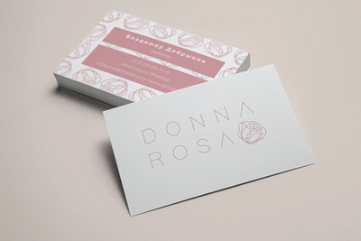 Brand identity for DONNA ROSA branding design logo