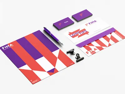 FINA financial tool branding app branding clean finance financial geometric identity lines logo logotype stationary tool typography