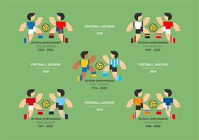 Football Archive design icon illustration logo typography