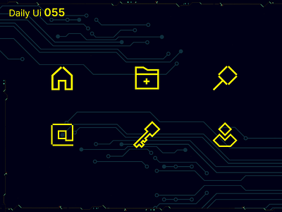 Daily Ui 055 - Icon Set app cyberpunk cyberpunk 2077 daily 100 challenge daily ui daily ui 055 dailyui design futuristic icon icons icons set iconset pictogram pixel perfect ui ui design uidesign ux vector