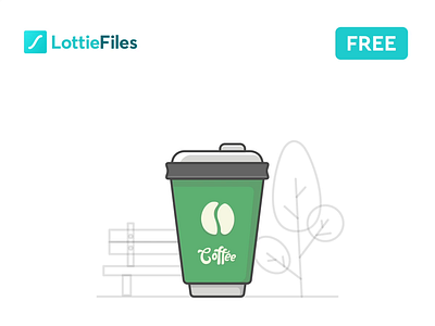 Coffee Lottie Animation animation animation design coffee coffee cup download flat free freebie gif illustration json lottie lottiefiles starbucks