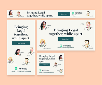 Bringing Legal together, while apart ads ads design advertisment digital ads digital advertising illustration typography web design