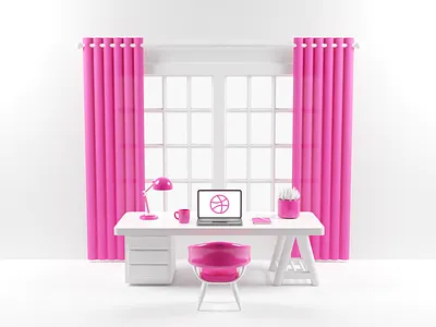 Workspace 3d blender blender3d illustration model render workspace