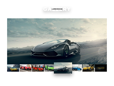 la galleria.. dailyui design gallery lamborghini mobile photos sportscar ui ux