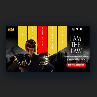 Judge Dredd design graphicdesign ux uxdesign web web design webdesign webdesigns