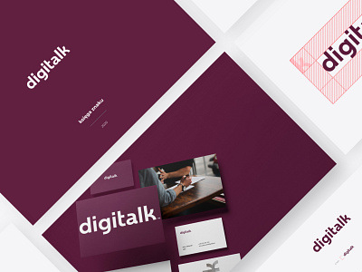 Branding: Digitalk brand identity branding corporate identity design studio digitalk effectively logo poland studio wroclaw