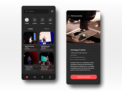 UX/UI- TEDx Mobile App adobe xd app check in design figma figmadesign mobile mobile app ui ui design ui inspiration user user interface ux design