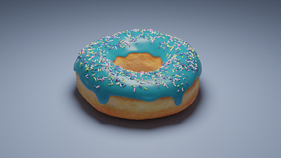 And that is my donut 3d blender donut graphic tutorial