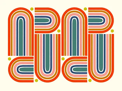 curves flat pattern retro