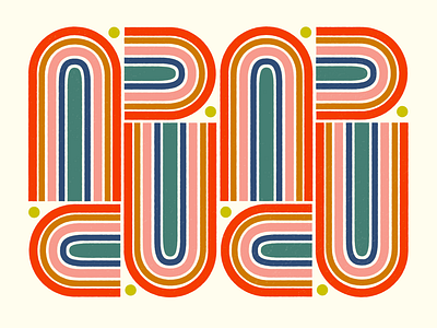 curves flat pattern retro