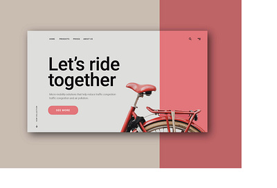 BICYCLE SHOP adobexd appdesign bike shop cool colors font freelancer illustration landingpage photoshop retro shadow ui uidesign uiux use bicycle web webdesign website