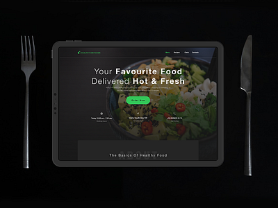 Healthy Food Landing Page adobe illustrator adobe photoshop adobe xd branding design download figma food food and drink free healthy food landing landingpage logo sketch ui ux