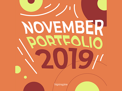 Portfolio November 2019 agency autumn folio folioart food homepage inspiration interaction november orange page portfolio portfolio design portfolio page portfolio site portfolio website purple rain simple yellow