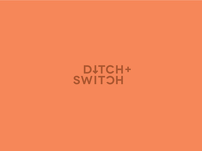 ditch + switch design essential oils lettering submark type typography vector