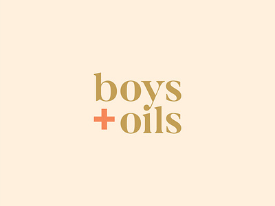 boys + oils essential oils invitation lettering ligature logo type typography vector