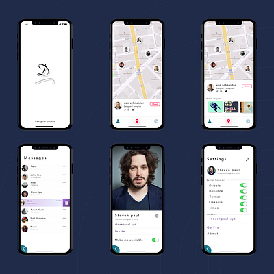 Designers Cafe - Meeting nearby designers designers mobile product design uidesign uxdesign