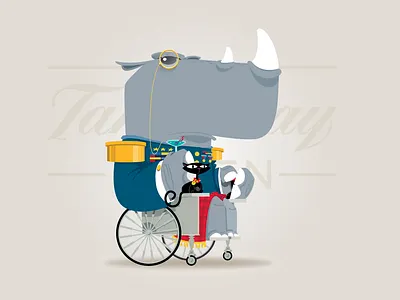 Anamorphic villain drinking martini animal morphic character design design illustration martini vector art vector illustration villian