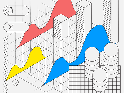 Predict Cover bar graph graph grid isometric money predict security software steps