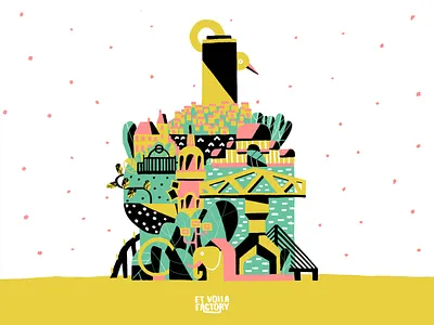 NANTES city city illustration cityscape color elephant illustration illustration design map nantes town ville