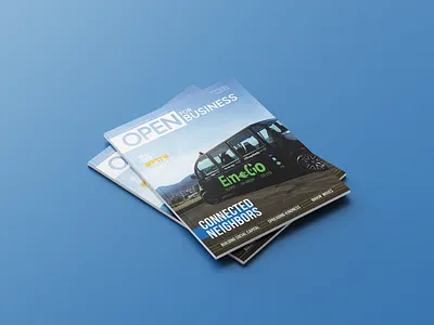Open for Business - Connected Neighbors chamber of commerce eugene graphicdesign magazine magazine design non profit oregon print print design publication design