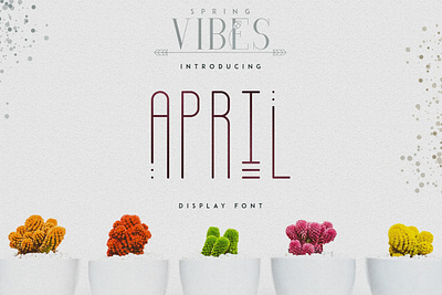 April Display font april brand bundle creative design display font lettering logo typeface vector