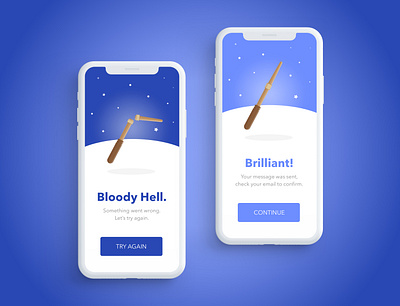 Harry Potter Wand | UI Alerts alerts harry harrypotter illustration mobile mobile ui potter ui uiux uxui wand wizard wizardapril wizards