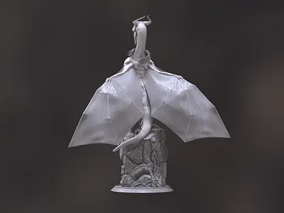 Dragon 3D model 3dmodelling arnold chains compositing dragon grading horns illustration lighting lighting design maya monster rendering reptile rock sculpting stand texturing wing zbrush