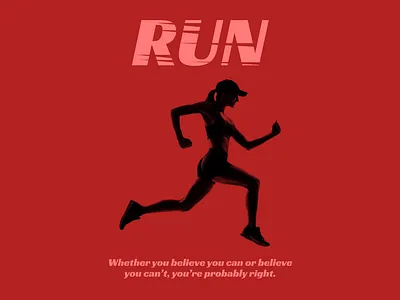 Triathlon posters - Run poster run running