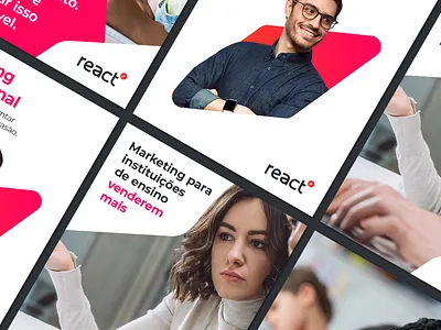 React brand branding design identity logo