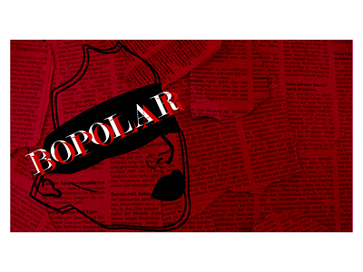 BIPOLAR DISORDER bipolar black white blackandwhite blind disorder girl newspaper red red and black red and white