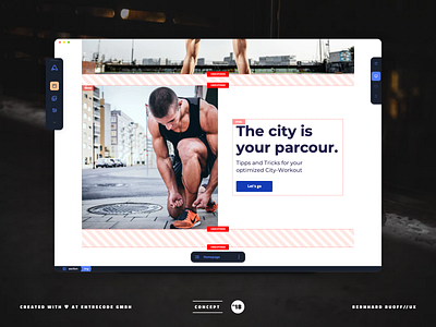 UX concept Online Web Editor concept editor gui saas ux web wysiwyg