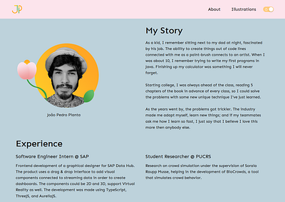 Jppianta Page design portfolio webdesign website