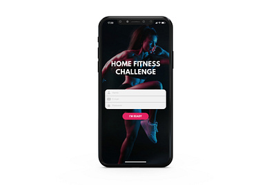 Home Fitness Challenge - Sign Up app dailyui dailyui 001 sign in sign up