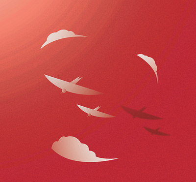 Isolation art direction birds color design illustration