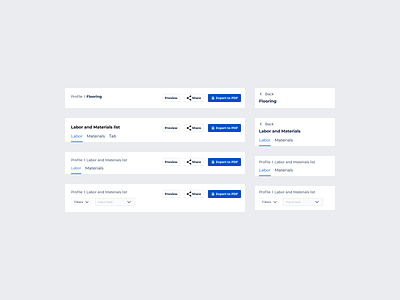 Page header kits navigation pages responsive web website