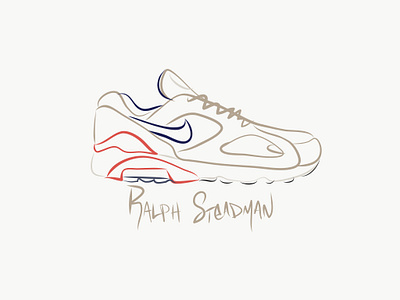 Nike Air Max 180 Ralph Steadman branding design hand drawn handlettering hypebeast illustration ipad lettering lineart logo logo design logotype nike air max orlando ralph steadman sneaker sneakerhead typogaphy vector vectors