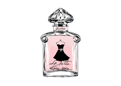 Guerlain Perfume Bottle adobe photoshop beauty beauty editorial digital drawing editoral fashion illustration guerlain illustration magazine illustration perfume bottle perfumes photoshop product illustration