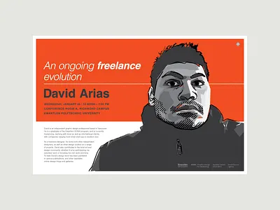 GDMA Speaker Series Posters 2010-2011 gdma graphic design illustration kwantlen marketing poster design poster series posters series university