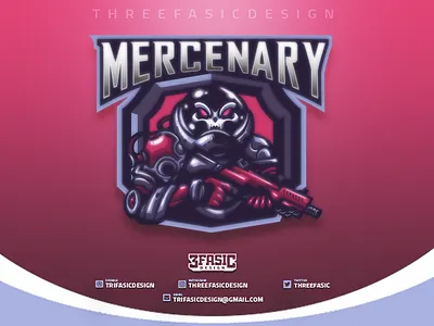 Mercenary branding character color custom logo design drawing esport esportlogo esports illustration ilustrator logo mascot design mercenary sportlogo vector