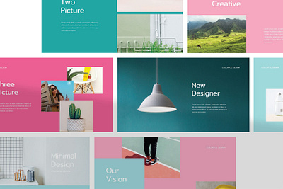ALIVE - PowerPoint Template beauty best powerpoint branding business colorful creative custom project design fashion pastel pastel colors portfolio